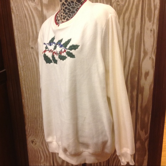 FALL TO WINTER Theme Birds & Holly Soft Snuggly FLEECE SALE! Brand NEW! 2X 3X 4X - Picture 7 of 8